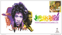 Jimi Hendrix First Day Cover, W/ Digital Color Pictorial (DCP) Cancel, From Toad Hall Covers! - 2011-...