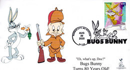 Bugs Bunny 80th Anniversary First Day Cover, With Black & White Pictorial Local Postmark  #5 Of 10 - 2011-...