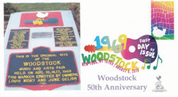 Woodstock 50th Anniversary FDC, NY, NY Digital Color (DCP) Pictorial Cancellation, From Toad Hall Covers! (#4 Of 4) - 2011-...