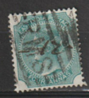 India  1866  SG  71 4a  Blue Green   Fine Used - 1858-79 Compagnie Des Indes & Gouvernement De La Reine