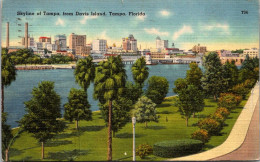 Florida Tampa Skyline From Davis Island 1948 - Tampa