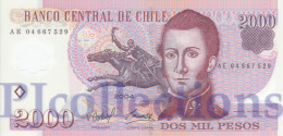 CHILE 2000 ESCUDOS 2004 PICK 160a POLYMER UNC - Chile