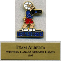 Pin's Sport Jeux D'été Du Canada 1995 Alberta Boxe Boxing - Boksen