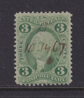 US, Scott R18c, Used, Manuscript Cancel - Fiscaux