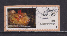 IRELAND  -  2010 Tompot Blenny SOAR (Stamp On A Roll)  Used On Piece As Scan - Oblitérés