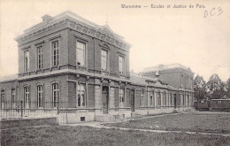 BELGIQUE - WAREMME - Ecole Et Justice De Paix - Carte Postale Ancienne - Waremme