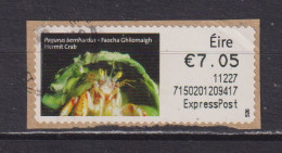 IRELAND  -  2010 Hermit Crab SOAR (Stamp On A Roll)  Used On Piece As Scan - Oblitérés