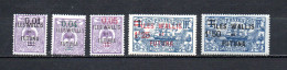 Walis Y Futuna   1922-27  .-   Y&T  Nº   26-28/29-35/36 - Oblitérés