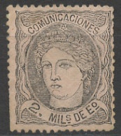 Espagne - Spain - Spanien 1870 Y&T N°103 - Michel N°97 Nsg - 2m Allégorie De L'Espagne - Unused Stamps