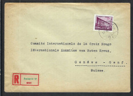 HONGRIE 1957: LSC Rec. De Budapest Pour La Croix-Rouge De Genève - Lettres & Documents