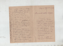 Lettre Et Enveloppe Institutrices Jaccaz Praz Sur Arly Gras Collonges Sous Salève 1919 Maladies - Unclassified