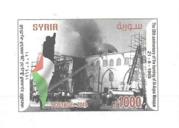 MOSQUES, 2019, MNH, AL-AQSA MOSQUE, 50th ANNIVERSARY OF THE BURNING OF AL-ALQSA MOSQUE, CARS, S/SHEET, SCARCE - Mezquitas Y Sinagogas