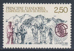 Andorra French Post 1991 Mi 428 YT 407 Sc 408 //  SG F444 ** World Petanque Chamipnship, Engordany / Weltmeisterschaft - Boule/Pétanque