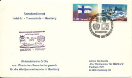 Finland Cover Special Postmark 19-2-1979 Finjet Helsinki - Travemünde - Hamburg - Brieven En Documenten