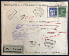 France, Divers Sur Enveloppe, Inauguration Nouvel Aéroport Du Bourget 12.2.1937 - (B3928) - 1927-1959 Covers & Documents