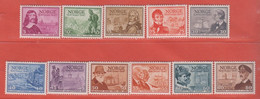 1947 ** (sans Charn., MNH, Postfrisch)   Yv  293/03	Mi  323/33	NHK  359/69 - Nuovi