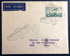 France PA N°8 Sur Enveloppe - SALON DE L'AERONAUTIQUE PARIS 1936 - (B1677) - 1927-1959 Lettres & Documents