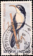 India 1968 BIRDS ~ Wildlife Preservation - Fauna / Birds 1v STAMP "BABBLER" USED (Cancellation Would Differ) - Oblitérés