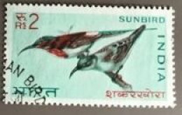 India 1968 BIRDS ~ Wildlife Preservation - Fauna / Birds 1v STAMP "SUNBIRD / HUMMING" USED (Cancellation Would Differ) - Oblitérés