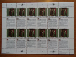 United Nations - Vereinte Nationen - Bloc / Feuillet 12 Timbres - Human Rights - Droits De L'Homme - Article 16 - 1991 - Lots & Serien