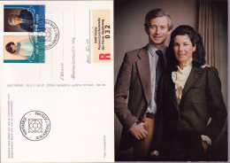 Liechtenstein 1982: LIBA'82 "Fürsten-Paar" Zu 736-737 Mi 797-798 Yv 738-739 Auf Bild-Karte Mit ET-o VADUZ - Covers & Documents