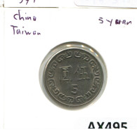 5 NEW DOLLARS 1981 TAIWÁN TAIWAN Moneda #AX495.E - Taiwan