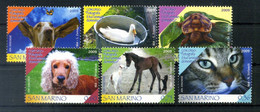 2009 SAN MARINO SET MNH ** 2255/2260 Concorso: Fotografa Il Tuo Animale Domestico, Fauna, Animals, Cat, Cats, Dog, Dogs - Unused Stamps