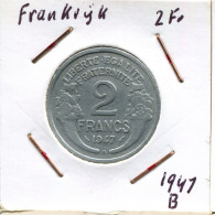 2 FRANCS 1947 B FRANCE French Coin #AM601 - 2 Francs