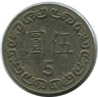 5 YUAN 1981 TAIWAN Münze #AR904.D - Taiwan