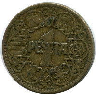 1 PESETA 1944 SPANIEN SPAIN Münze #AR163.D - 1 Peseta