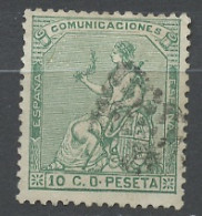 Espagne - Spain - Spanien 1873 Y&T N°132 - Michel N°127 (o) - 10c Allégorie De La République - Gebraucht