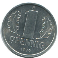 1 PFENNIG 1979 A DDR EAST DEUTSCHLAND Münze GERMANY #AE049.D - 1 Pfennig