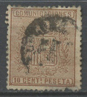 Espagne - Spain - Spanien 1874 Y&T N°151 - Michel N°145 (o) - 10c Armoirie - Oblitérés