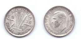 Australia 3 Pence 1938 - Threepence