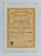 PORTUGAL-LISBOA-C.ª Das Aguas Medicinaes Do Arsenal De Lisboa-Titulo De Dez Acções Rs.1000.000 -Nºs7641 A 7645-28NOV1907 - Eau