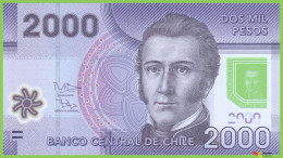 Voyo CHILE 2000 Pesos 2014 P162d B297d AC UNC  Polymer - Cile