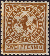 ALLEMAGNE / GERMANY - DR Privatpost STUTTGART 2p Yellow Brown - Mint* - Postes Privées & Locales