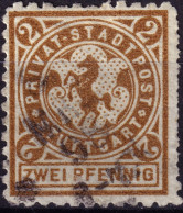 ALLEMAGNE / GERMANY - DR Privatpost STUTTGART 2p Yellow Brown - VF Used - Postes Privées & Locales