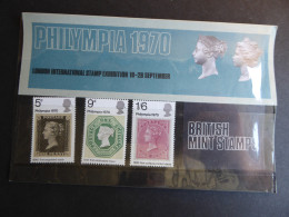 GREAT BRITAIN SG 835-37 PHILYMPIA 70 STAMP EXHIBITION PRESENTATION PACK - Ganze Bögen & Platten