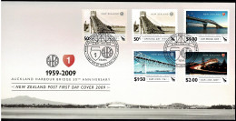 New Zealand 2009 Auckland Harbour Bridge 50th Anniversary FDC - FDC