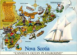 Canada Nova Scotia Map Of Canada's Ocean Playground - Altri & Non Classificati