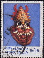 India 1974 INDIAN MASKS SERIES / MASK / DANCES / COSTUMES 1v Stamp USED (Cancellation Would Differ) - Hindoeïsme