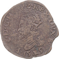 Monnaie, Pays-Bas Espagnols, Philippe II, Liard, 1591, Maastricht, TTB, Cuivre - …-1795 : Oude Periode