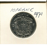 10 FRANCS 1971 FRENCH Text BELGIUM Coin #AR293.U - 10 Francs