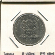 10 SHILLINGI 1990 TANZANIA Coin #AS361.U - Tanzania