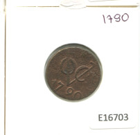 1790 UTRECHT VOC DUIT NETHERLANDS INDIES NEW YORK COLONIAL PENNY #E16703.8.U - Dutch East Indies