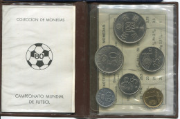 SPANIEN SPAIN 1980*80 Münze SET 50 MUNDIAL*82 UNC #SET1261.4.D - Mint Sets & Proof Sets