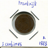 2 CENTIMES 1877 K FRANKREICH FRANCE Napoleon III Imperator #AK980.D - 2 Centimes