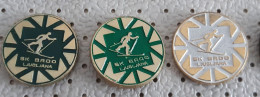 Ski Club SK Brdo Ljubljana Biathlon  Cross-country Skiing Slovenia Pins - Biathlon