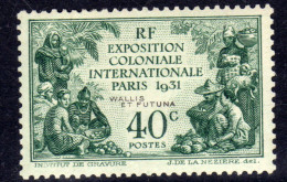 Tchad  N° 56 X Partie De Série : Exposition Coloniale  : 40 C. Vert.  Trace De Charnière Sinon TB - Ungebraucht